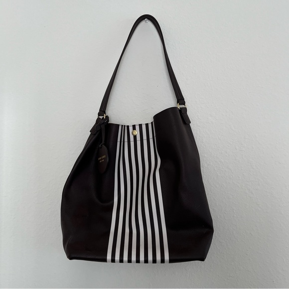 henri bendel Handbags - Henri Bendel Pebbled Leather Shoulder Bag Brown